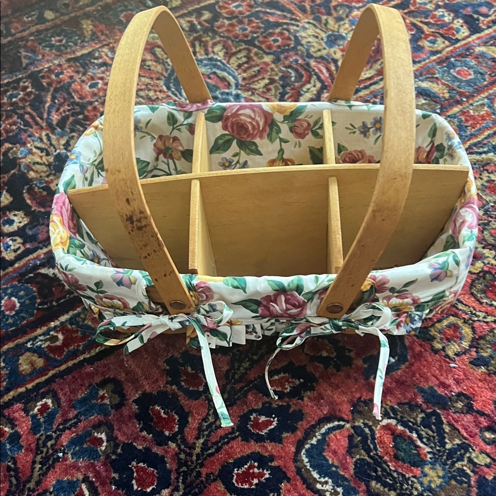Longaberger Basket Bag with Handles 1996